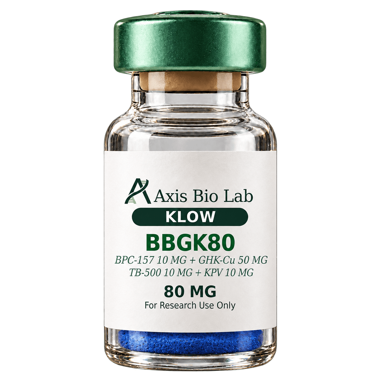BBGK80 (Klow) 80 MG Axis Bio Lab vial mockup