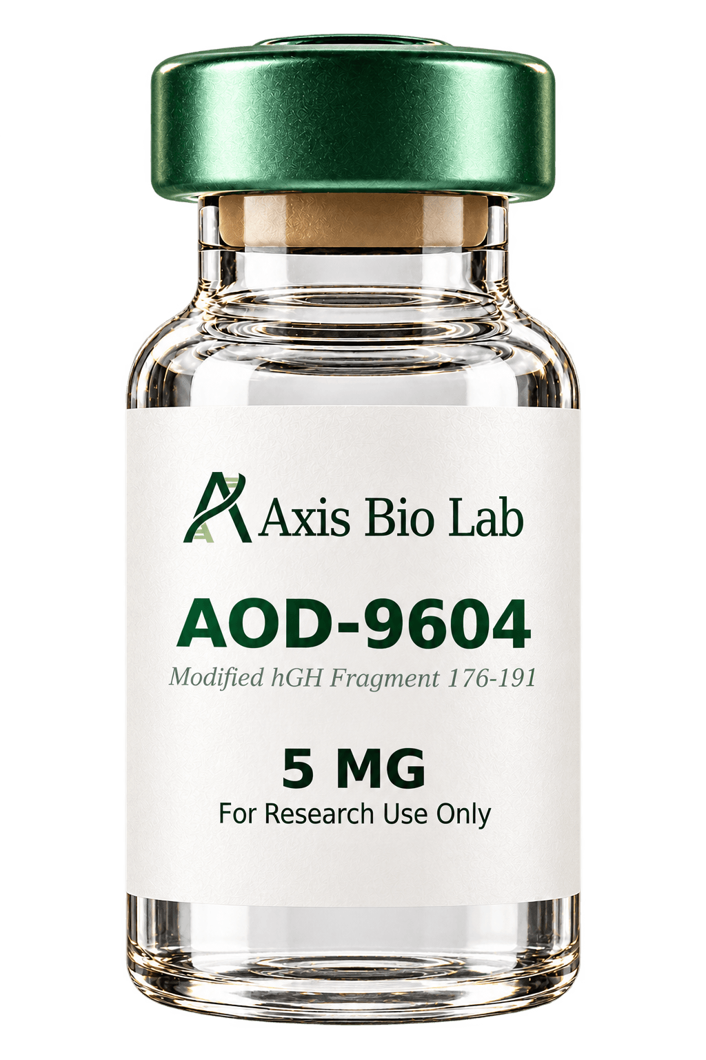 AOD-9604 5mg 5 MG Axis Bio Lab vial mockup
